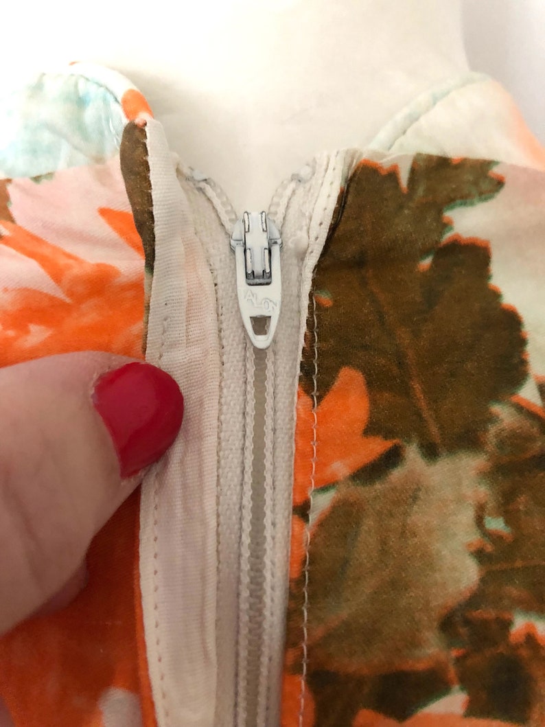 Sleeveless S White Mini Dress Hawaiian Vintage Women/'s 60/'s Zacuto