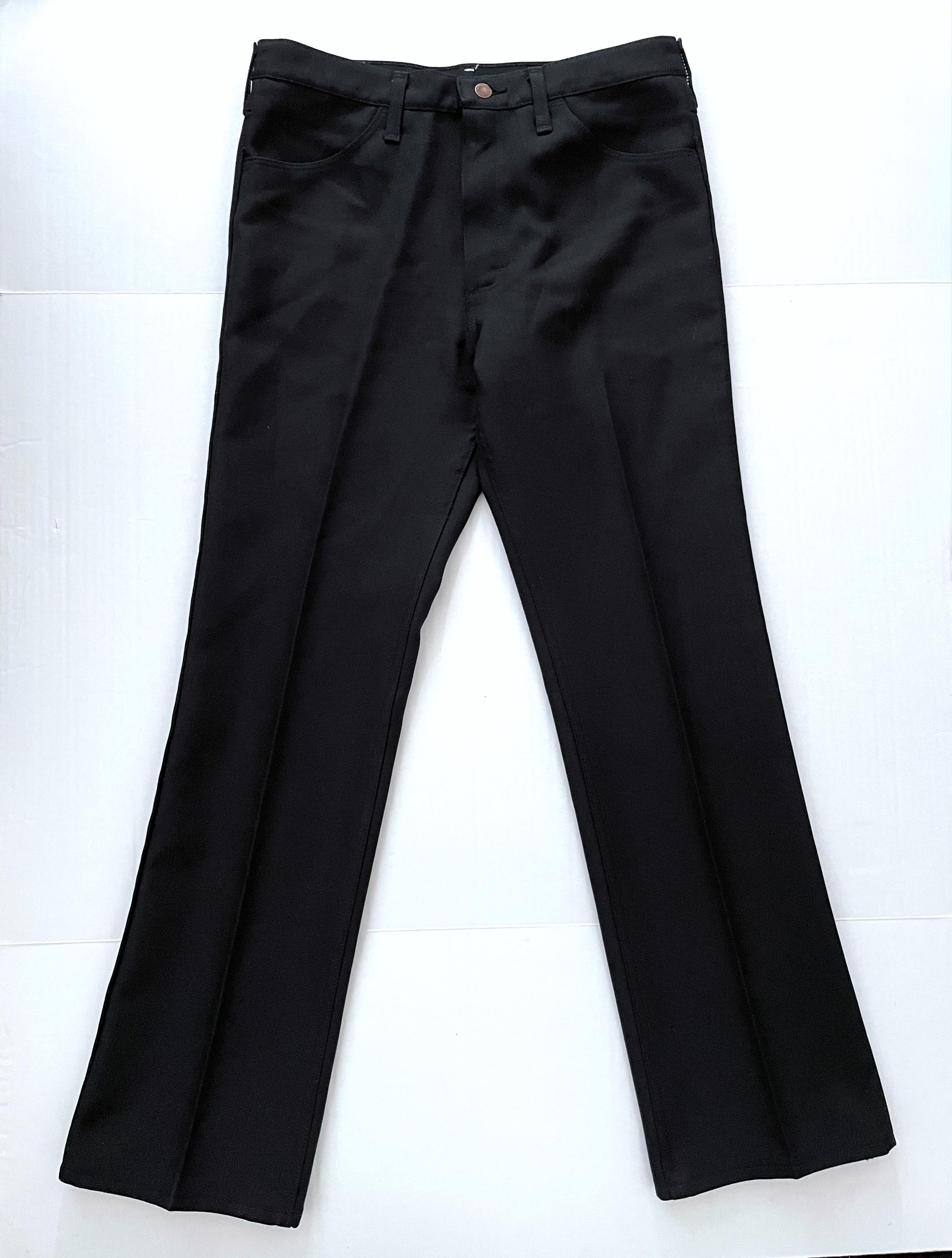 【80s】Vintage Bootcut Black Slacks Talon 80's Wrangler USA, Black Polyester, Bootcut Pants (W33) - Etsy