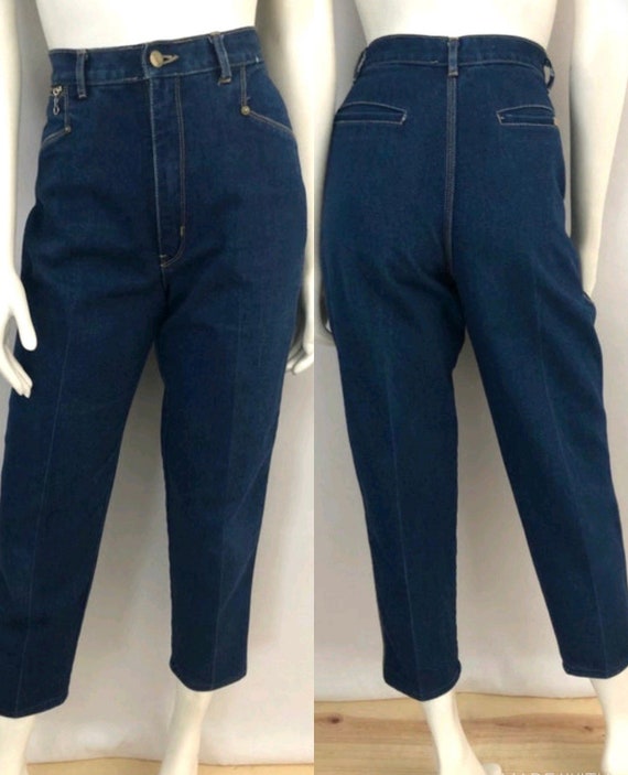 Vintage 80's Gitano Jeans, High Waisted, Dark Was… - image 1