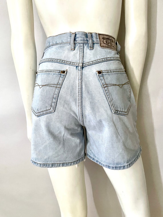Vintage 90's Route 66, High Waisted, Denim Shorts… - image 9