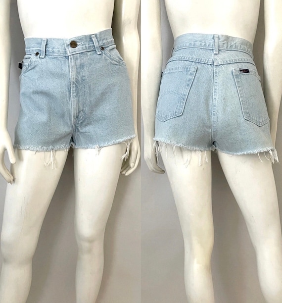 Vintage 80's Chic, High Waisted, Cut Off Shorts (… - image 1
