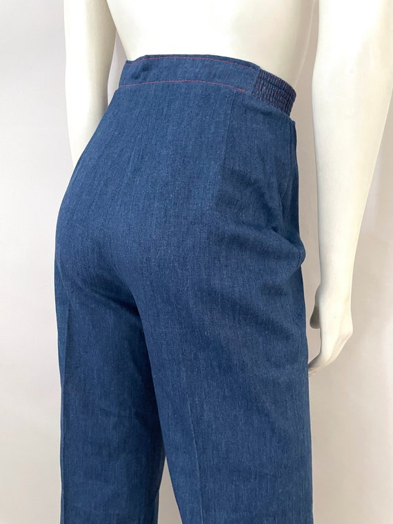 Vintage 70's Deadstock, Wide, Straight Leg Jeans … - image 10