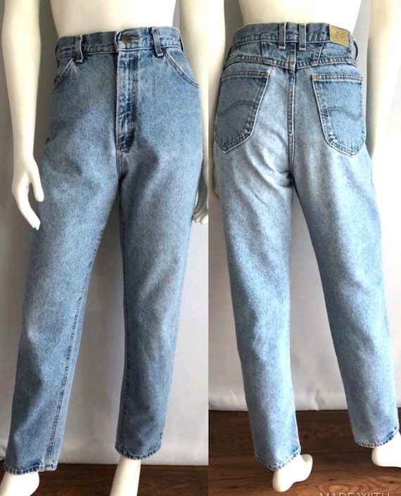 Vintage 80's Lee Jeans USA High Waisted Tapered Leg - Etsy