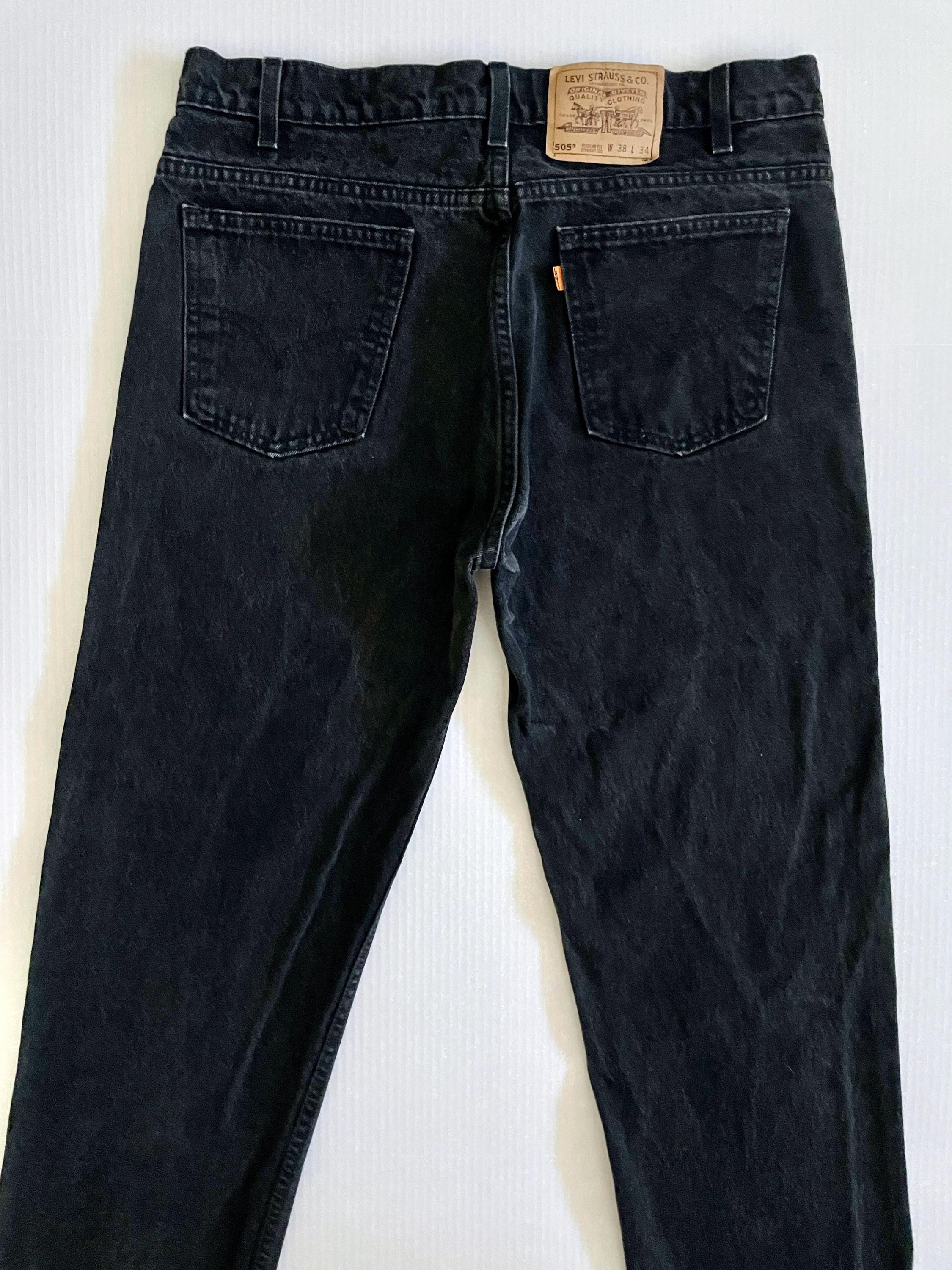 LEVI’S 505 90's denim USA製 W36 L30 90's Levi's 505 Jeans USA, Straight Leg, Orange Tab, Long (W36) - Etsy