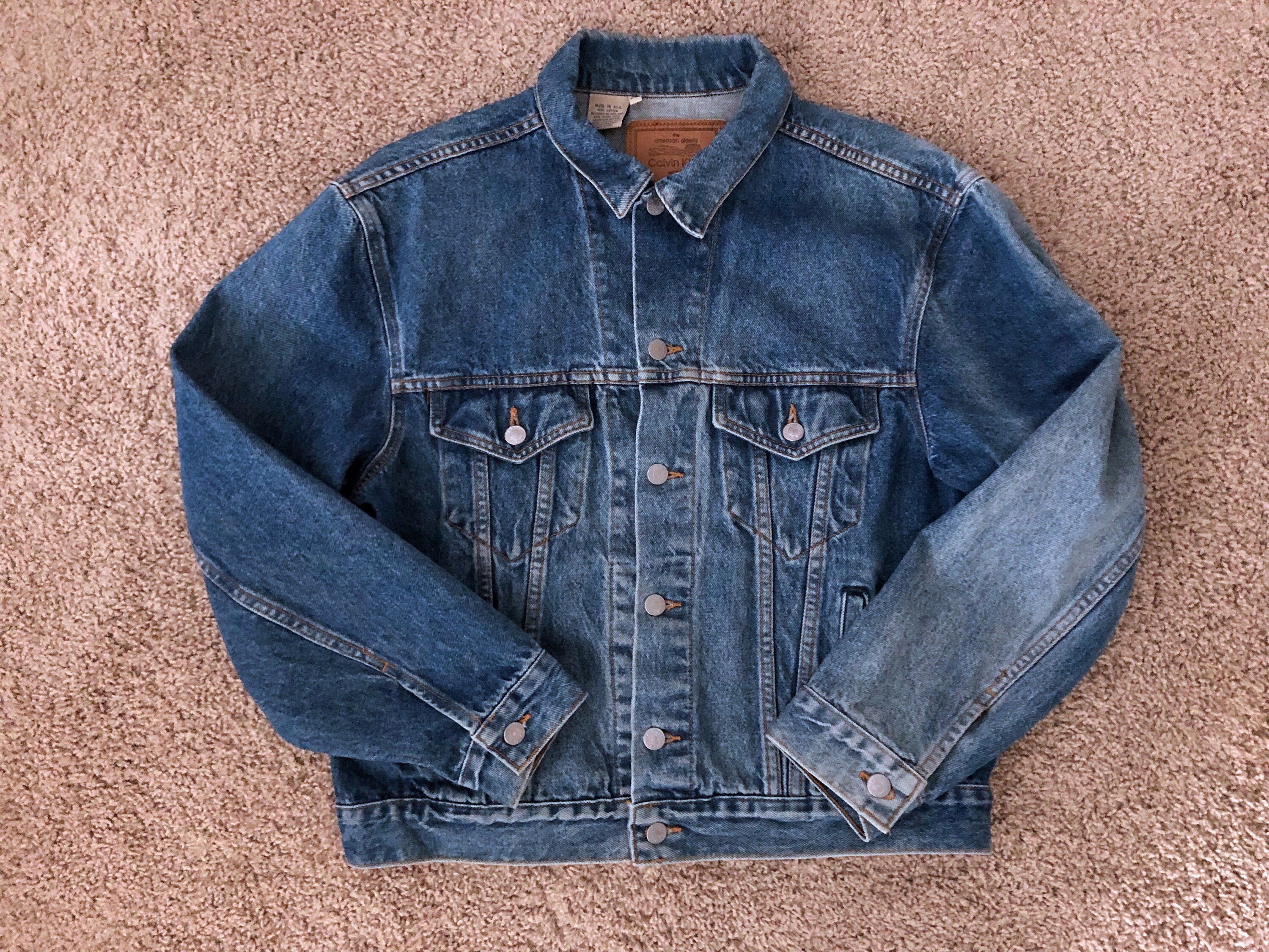 Vintage 80's Calvin Klein USA, Denim Jacket, Long Sleeve Vintage 80's Calvin Klein USA, Denim Jacket, Long Sleeve