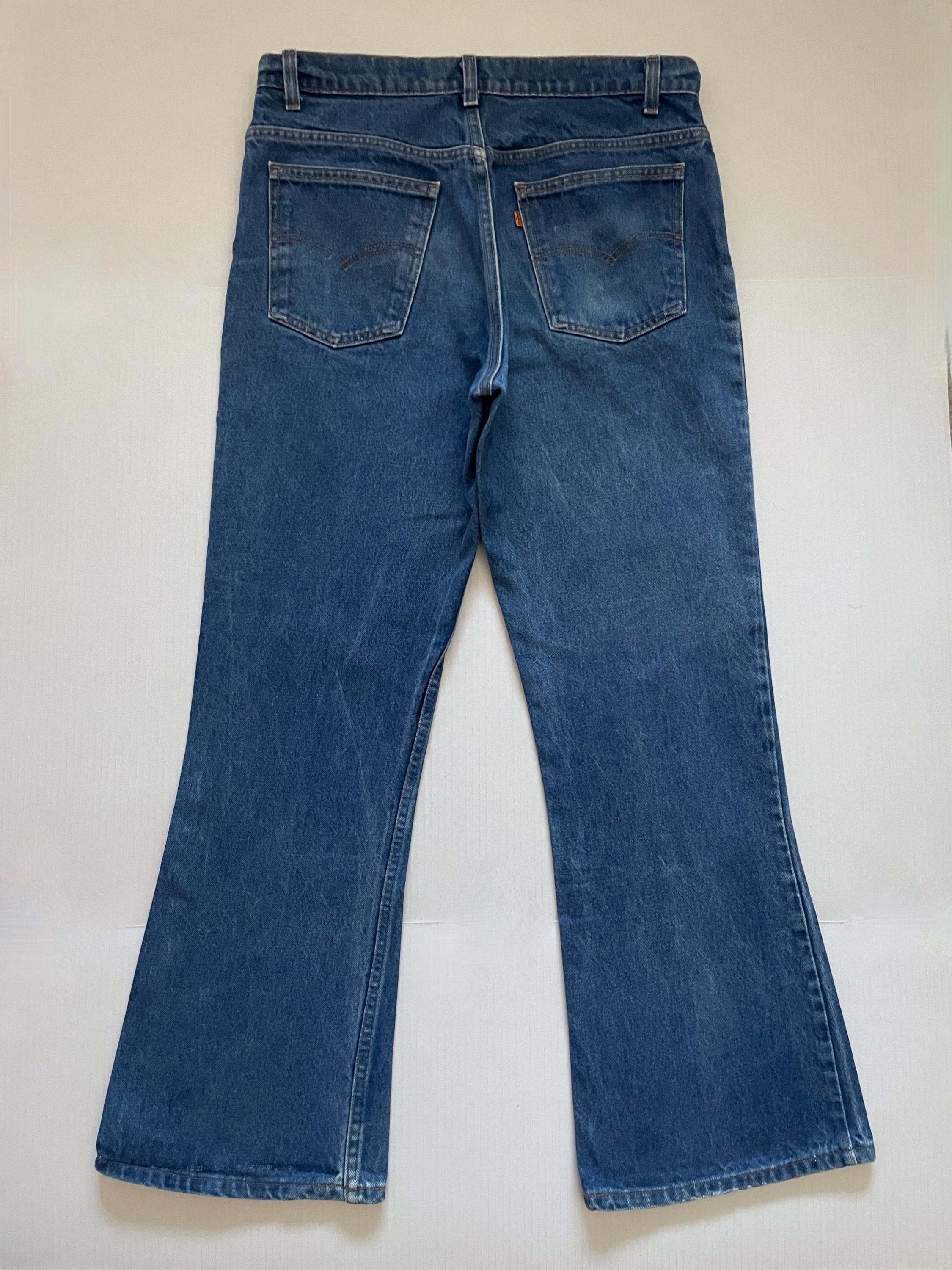80's Levi's 646 Jeans, Bell Bottom, Orange Tab, Denim (W34) - Etsy