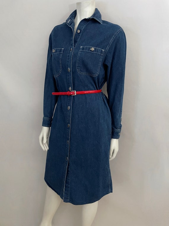 Vintage 80's Calvin Klein USA, Long Sleeve, Denim… - image 8