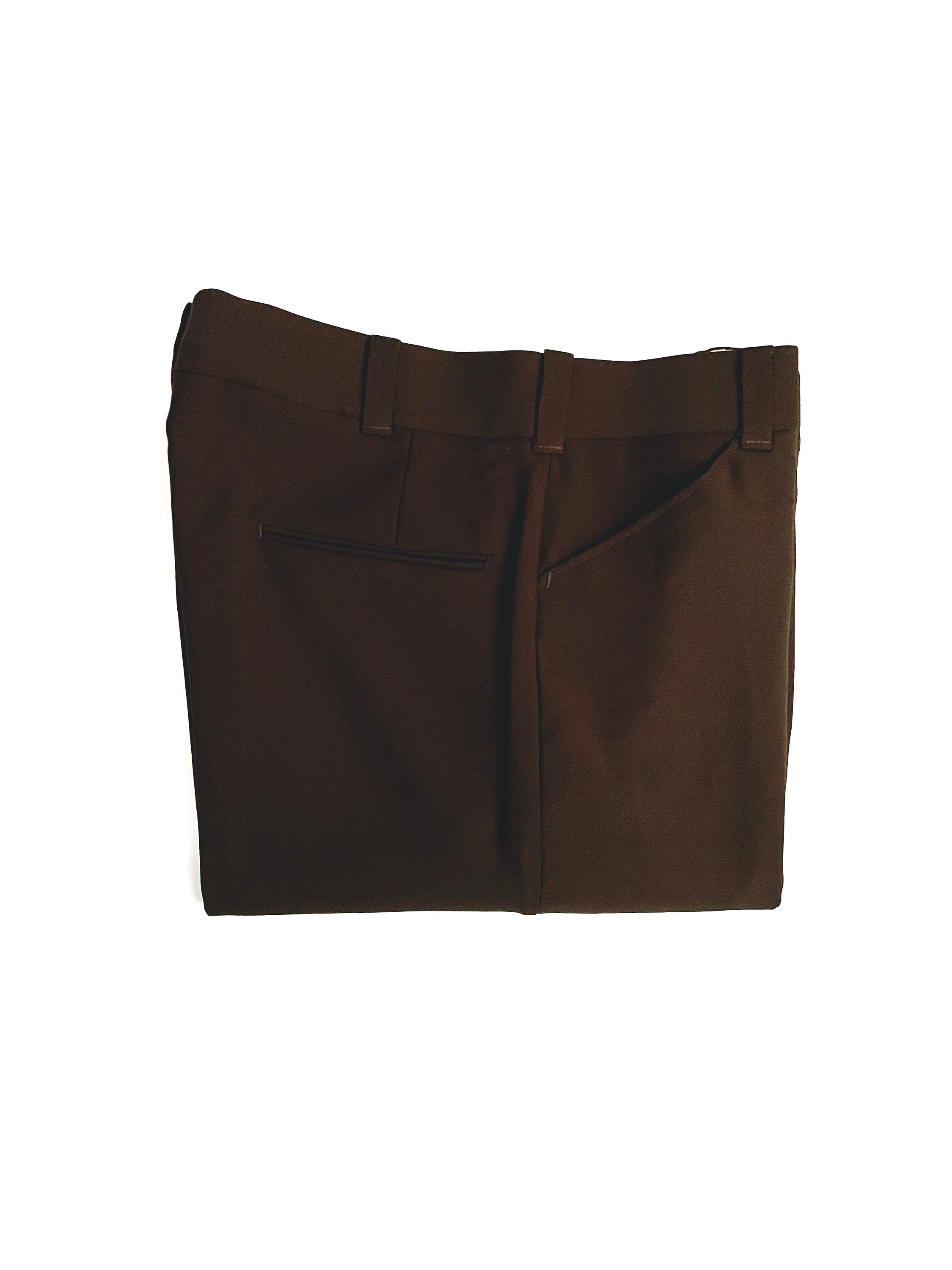 Brown, Polyester, Bootcut Pants, Tall 