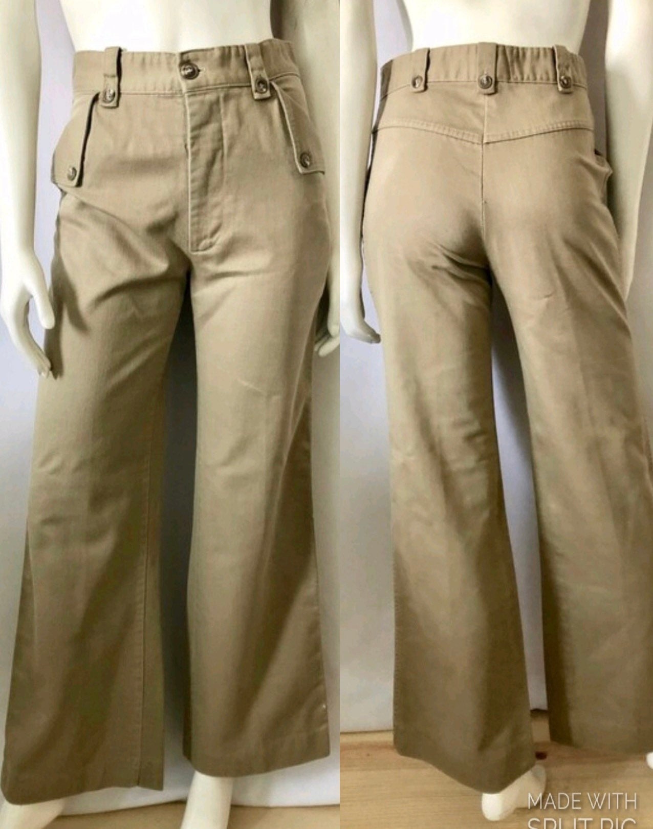 Wide Leg Chinos - Etsy