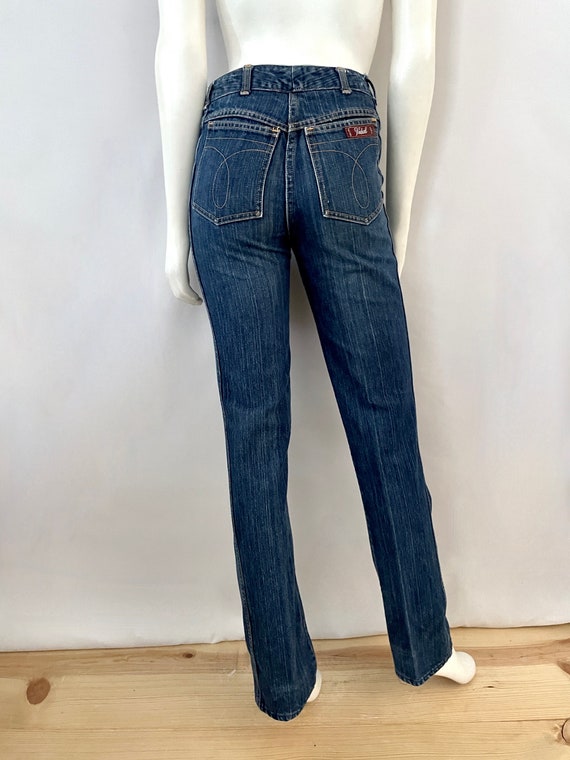 Vintage 80's Vidal Jeans, High Waisted, Straight … - image 9