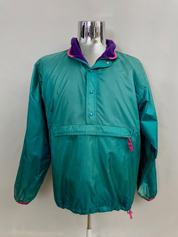 Vintage 90's Teal Lined Pull Over 