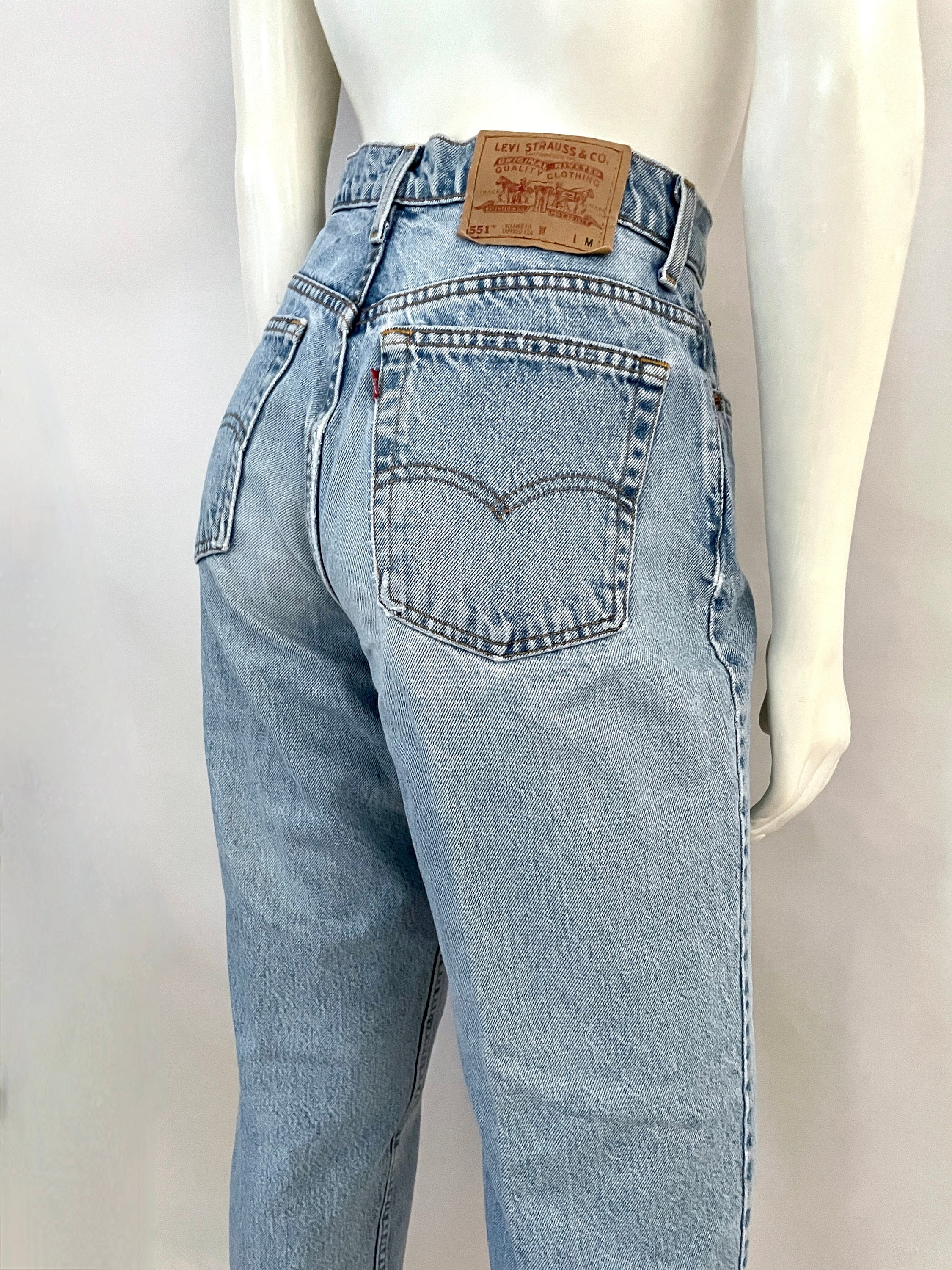 Vintage 90's Levi's 551 Jeans USA, Tapered Leg (size 10) - Etsy Vintage 90's Levi's 551 Jeans USA, Tapered Leg (size 10) - Etsy