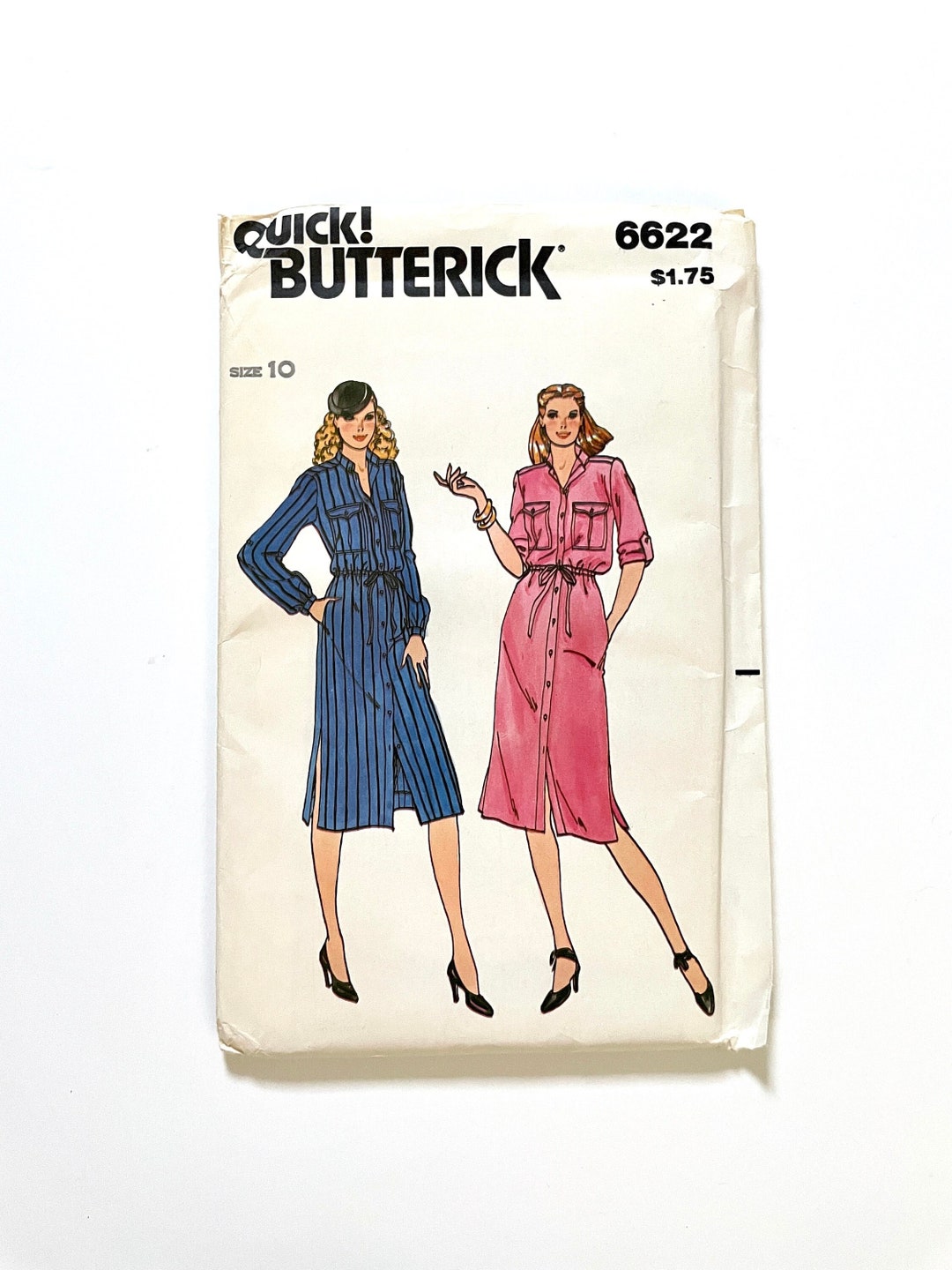 80's Uncut Butterick 6622 Dress (XS/S) - Etsy Australia