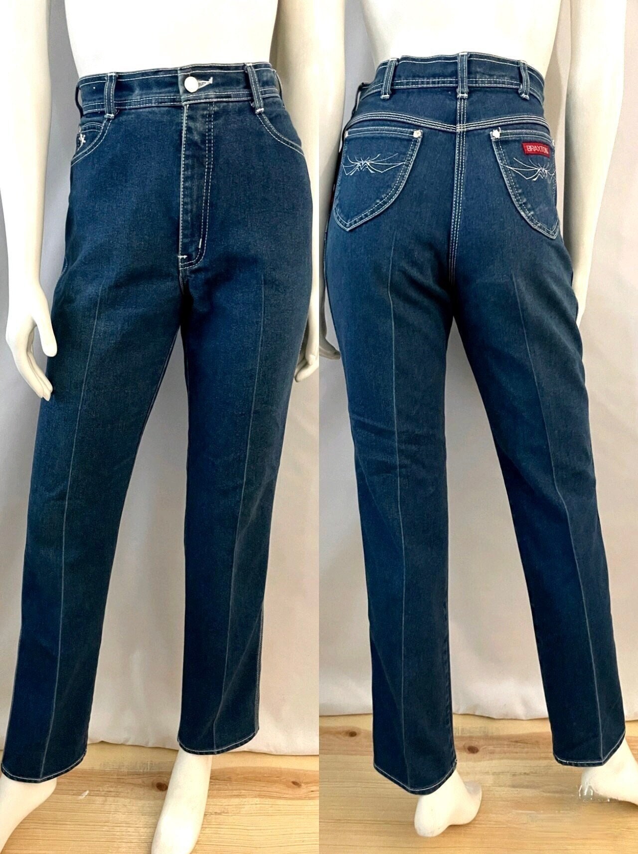 Vintage Jordache Jeans 90s Mom Skinny Jeans High Waisted Rise Slim Tapered  Denim Pants Light Wash Blue Retro Streetwear 1990s Medium 29 8