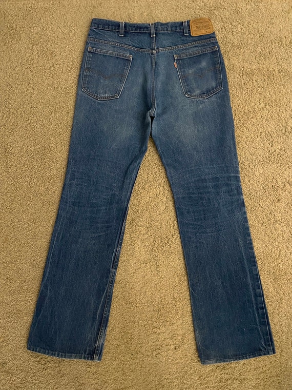 Vintage 80's Levi's 517-0217 Jeans, Bootcut, Orange Tab