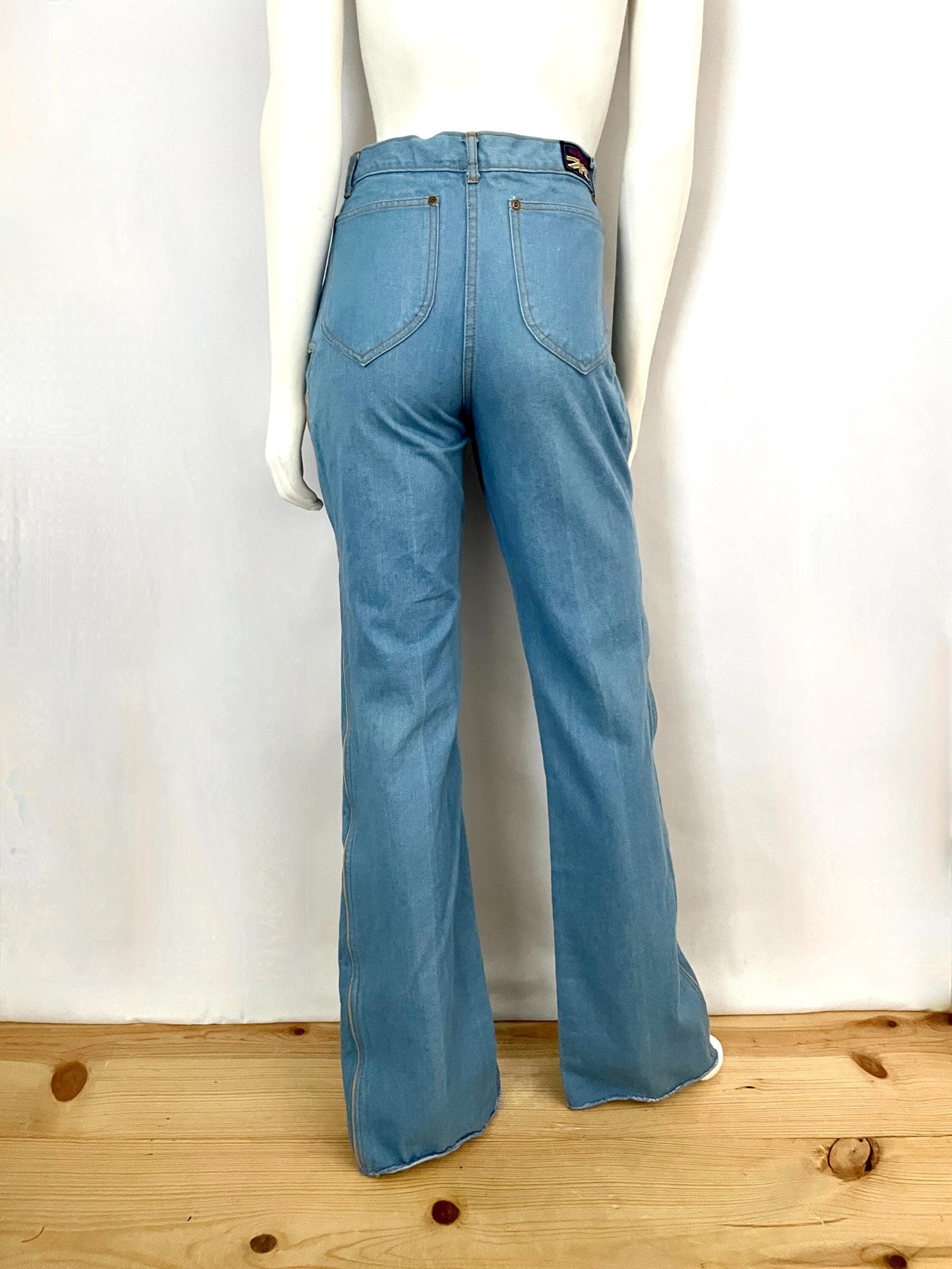 70年代ブリタニア、スター、ベルボトムジーンズ（サイズ6） - Etsy 日本
