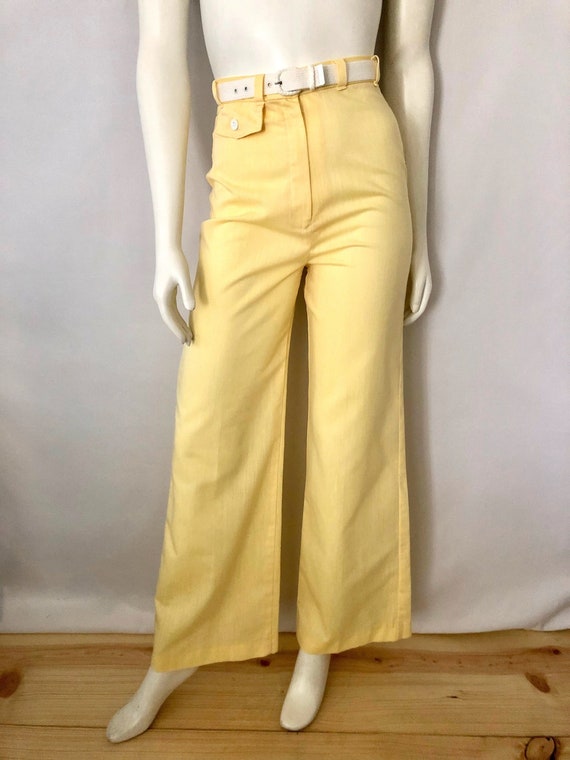 Vintage Women's 70's Jantzen, Yellow, High Waisted
