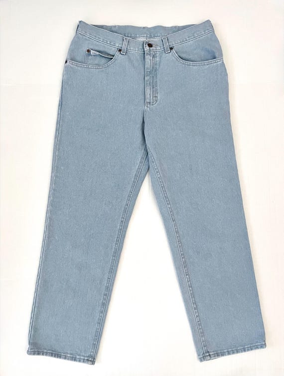 80's Lee Jeans USA, Relaxed Fit, Denim (W34) - Etsy