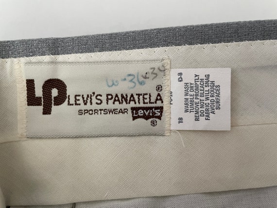 Vintage 70's Levi's Panatela, Gray, Bootcut, Disc… - image 5
