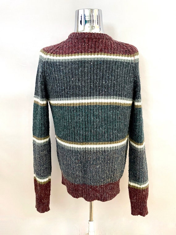 Vintage 80's Saturday's, Colorful, Striped, Wool … - image 1