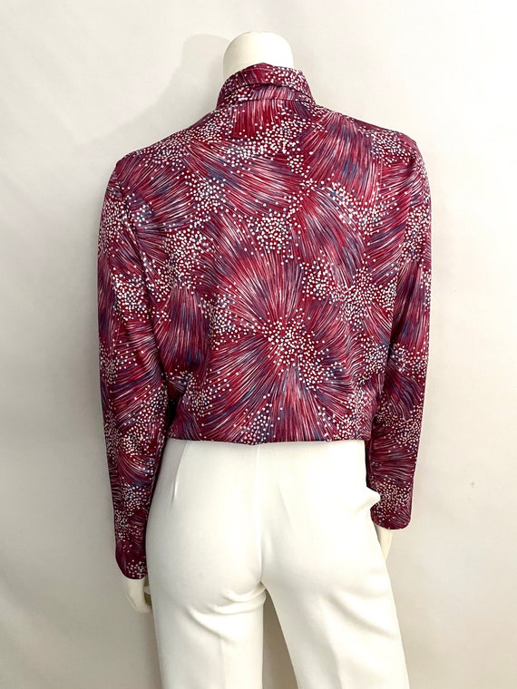 Vintage 70's Ko Ko Knits, Purple, Abstract, Disco… - image 8