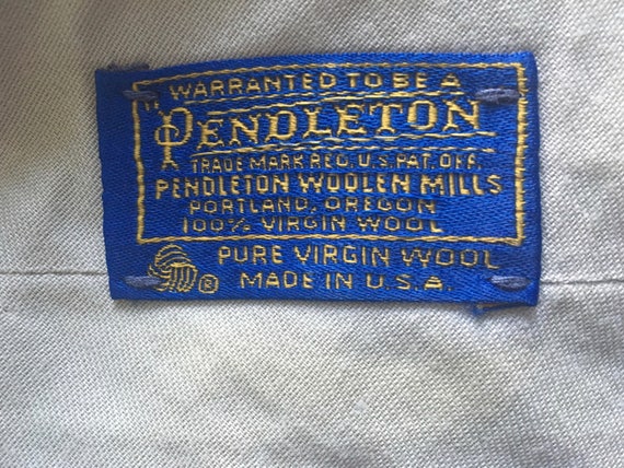Vintage 80's Pendleton, Gray Wool Pants, Straight… - image 4