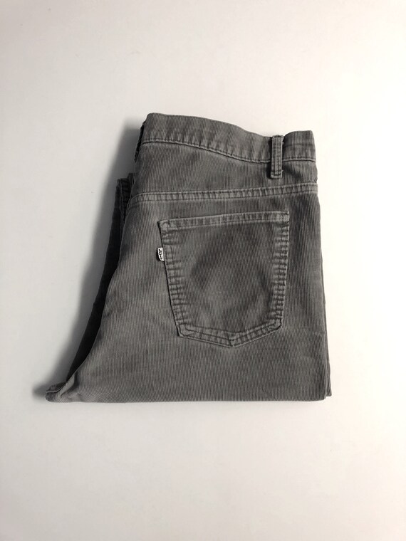 mens gray corduroy pants