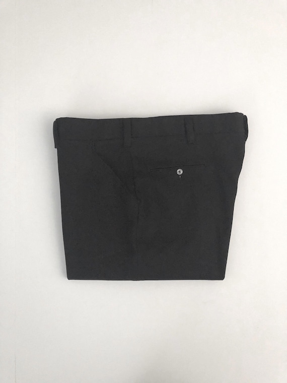 70's Black, Polyester, Relaxed Fit, Pants by Day's Slacks (W38)