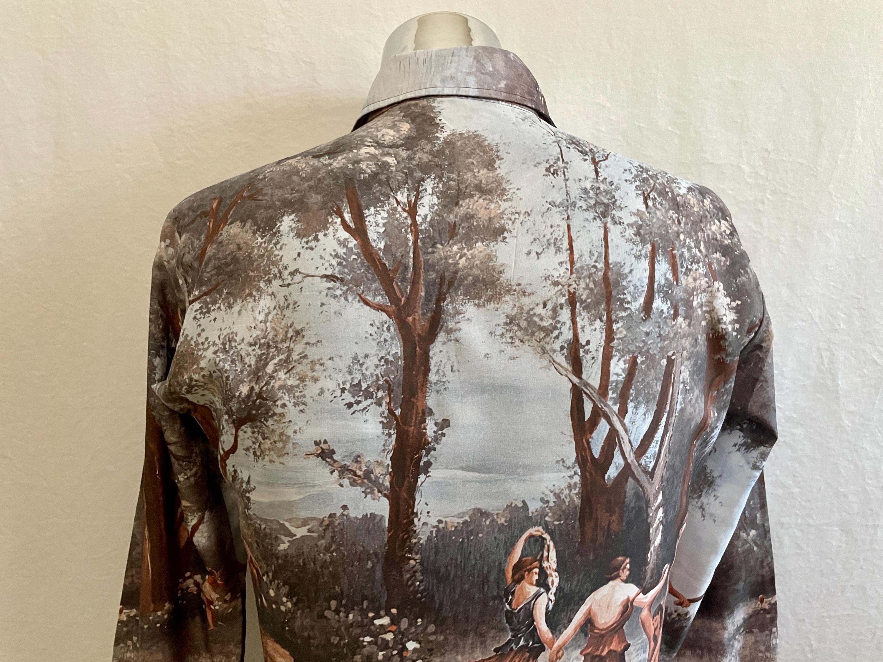 70's Playboy-chemise Et Cie, Polyester, Long Sleeve, Disco Shirt