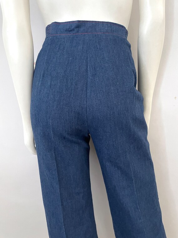 Vintage 70's Deadstock, Wide, Straight Leg Jeans … - image 8