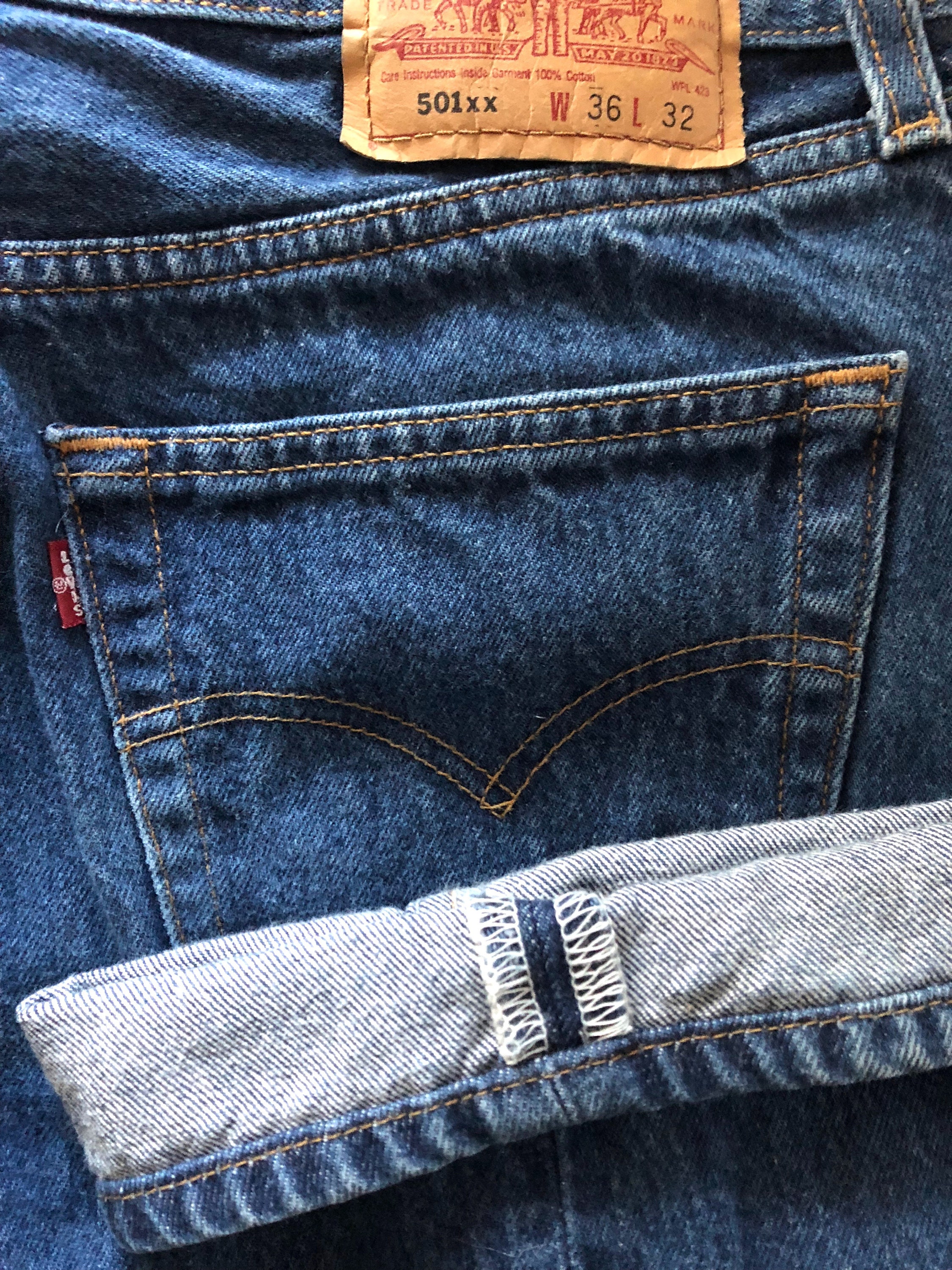 90's Levi's 501XX, Jeans, Red Tab, Denim (W34) - Etsy