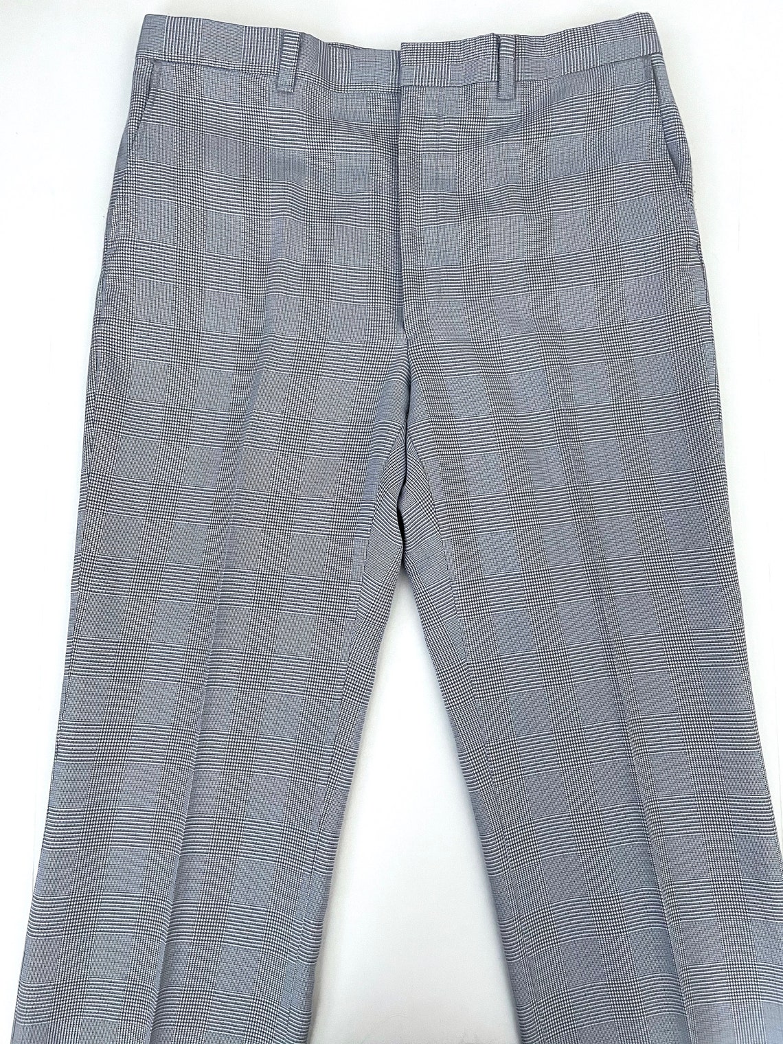 Vintage Men's 70's Blue-Gray Checkered Golf Pants by | Etsy