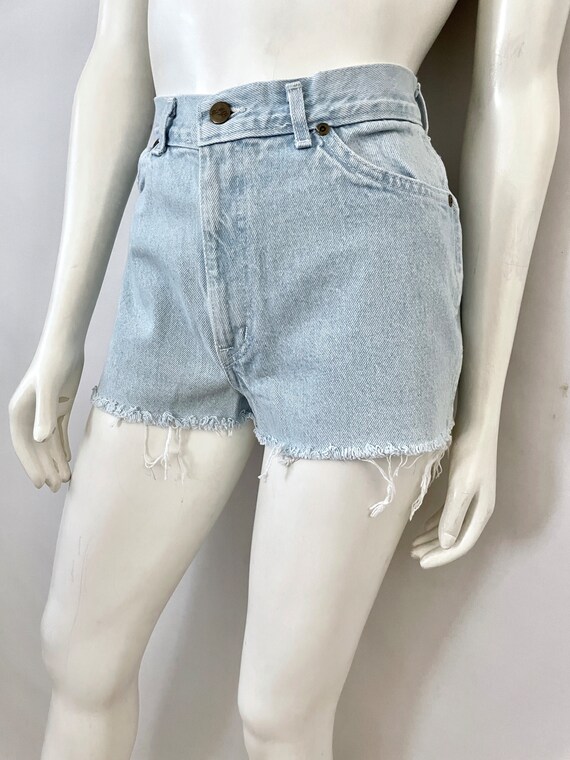 Vintage 80's Chic, High Waisted, Cut Off Shorts (… - image 7