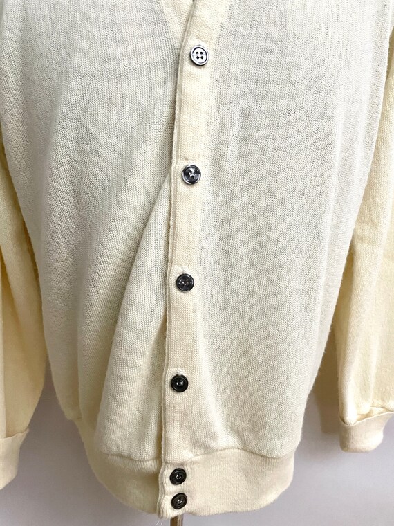 Vintage 80's Steeplechase Cream Cardigan Sweater … - image 5
