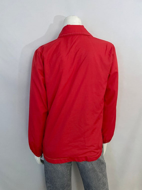 70's Reversible, Red, Checkered, Raincoat (M) - image 10