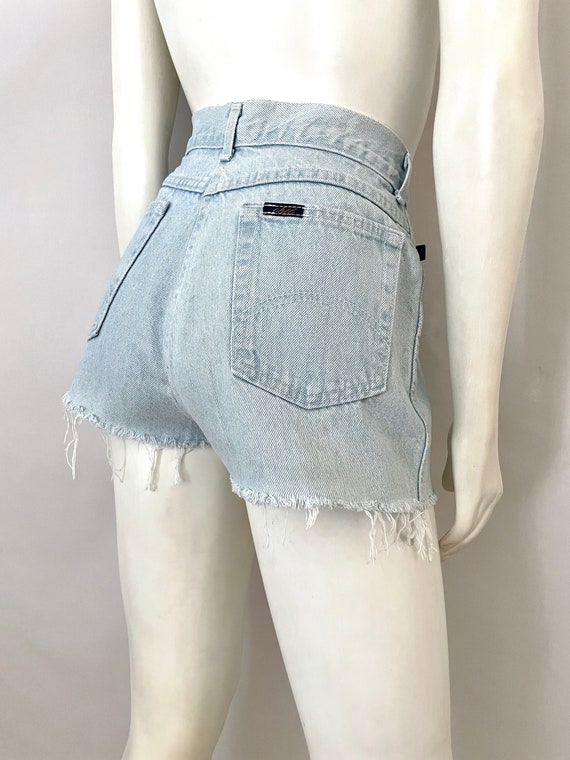 Vintage 80's Chic, High Waisted, Cut Off Shorts (… - image 2