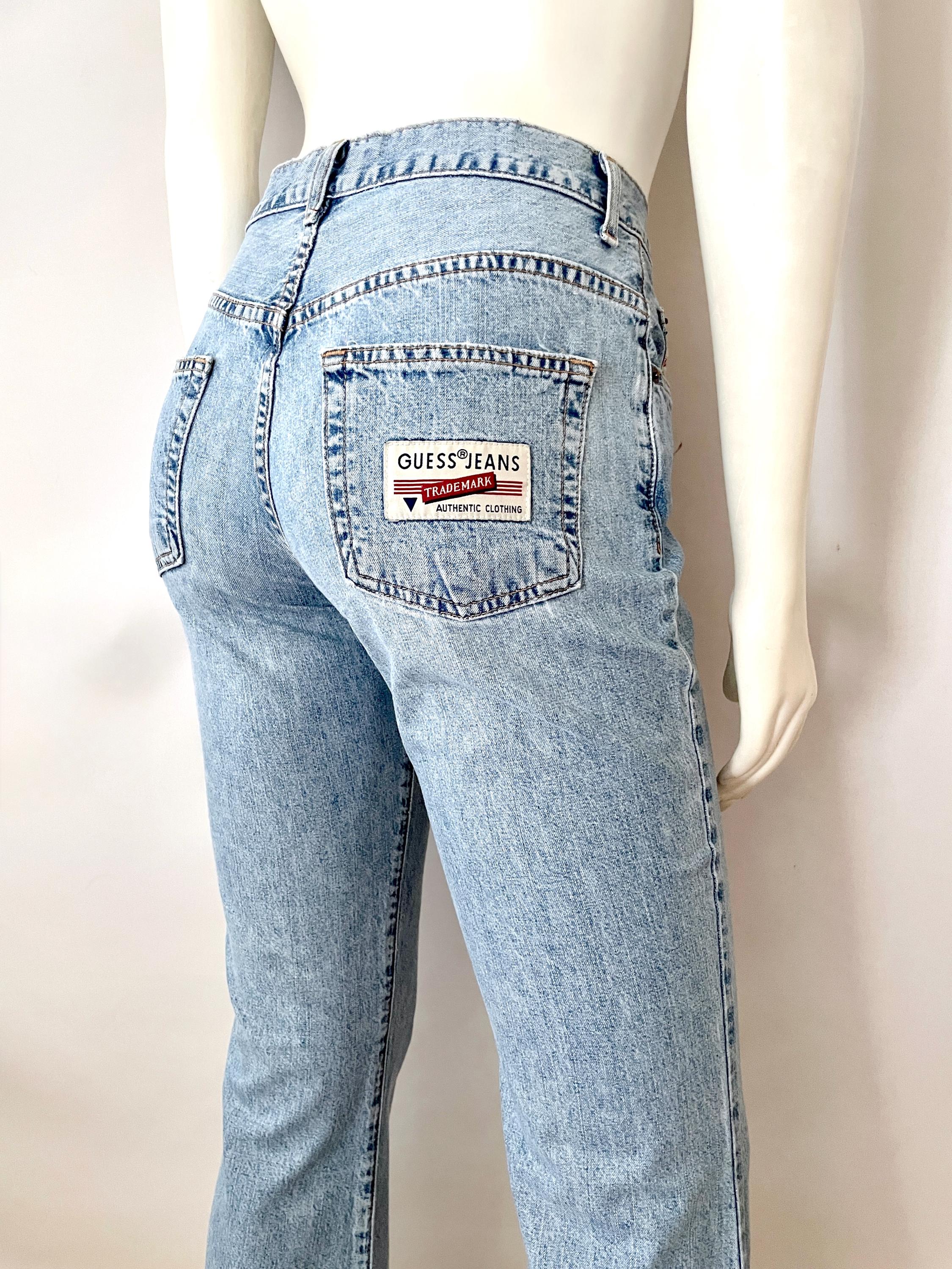 90's Guess Jeans USA, Mid Waist, Flare Denim (size 4) - Etsy