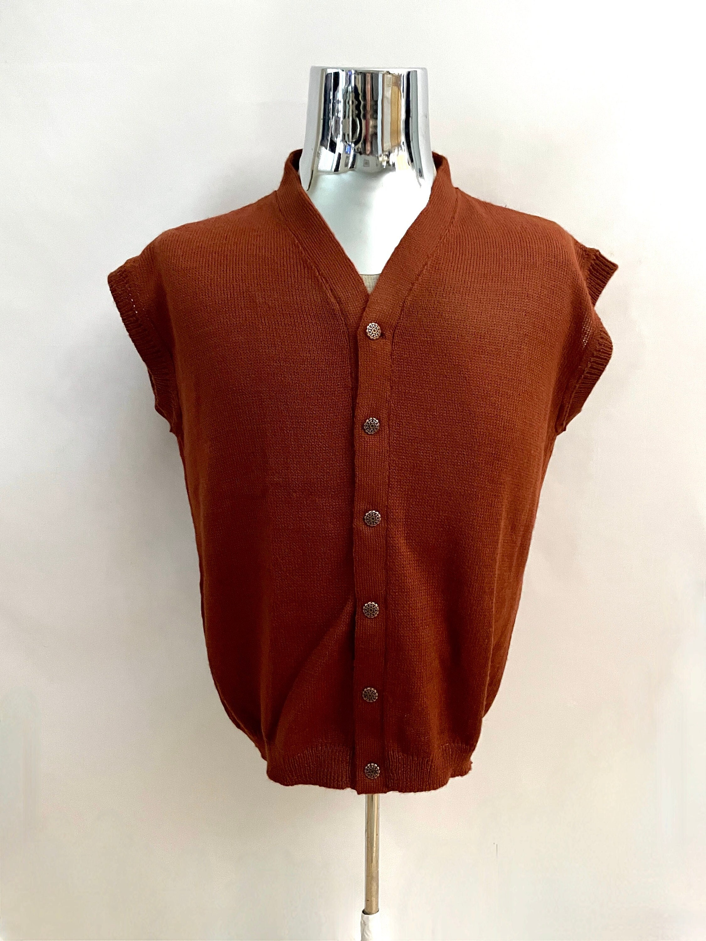 Buy Sweater Vest 70s Online In India -  India