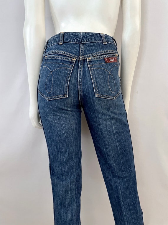 Vintage 80's Vidal Jeans, High Waisted, Straight … - image 10