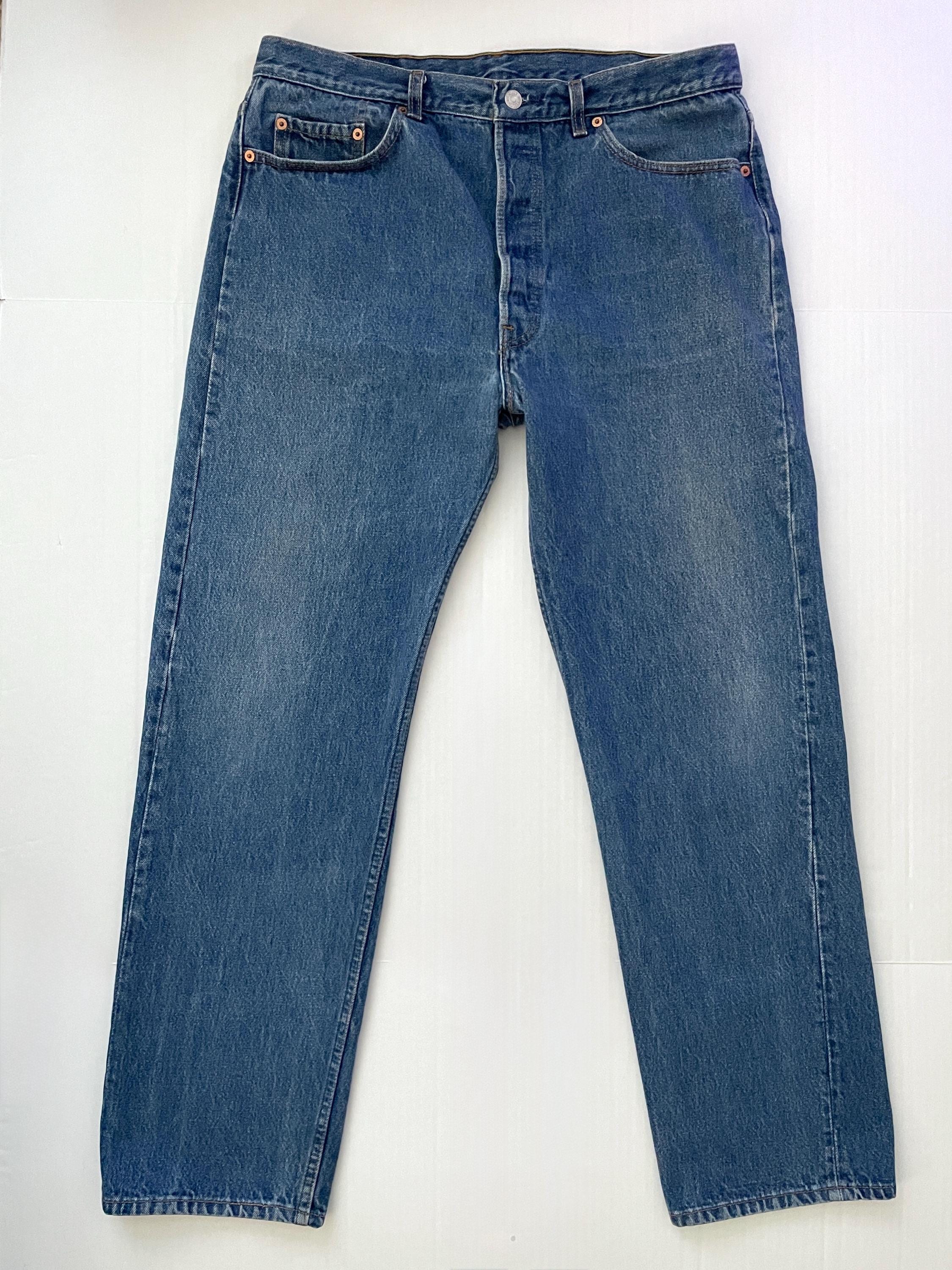 90's Levi's 501 Jeans USA, Button Fly, Denim (W36) - Etsy
