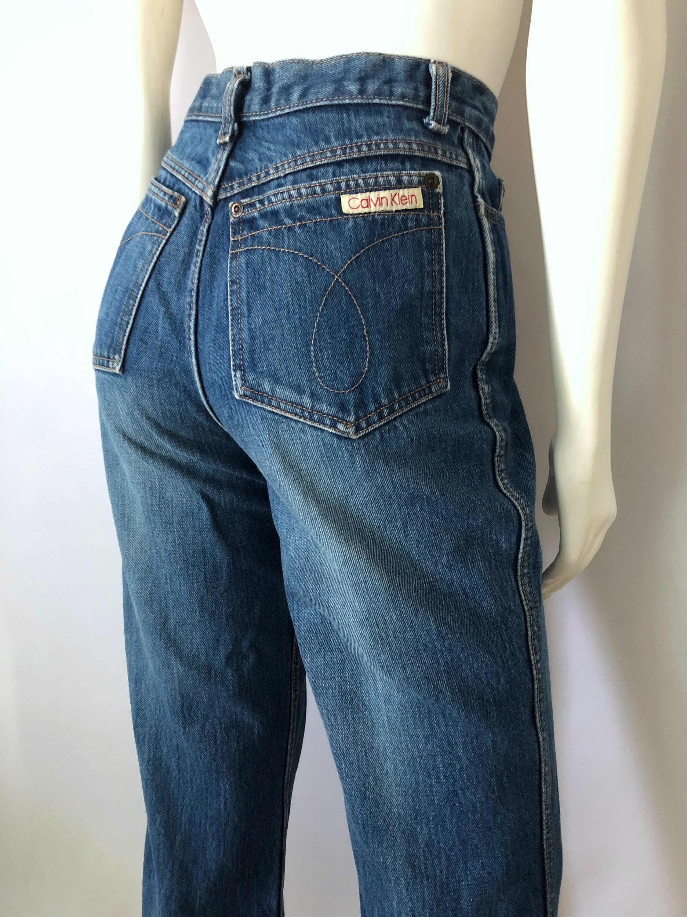 Vintage Women's 80's Calvin Klein Jeans High Waisted - Etsy