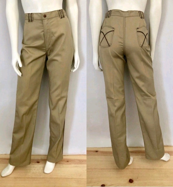 Vintage 70's Deadstock, Wrangler, Khaki, Straight… - image 1