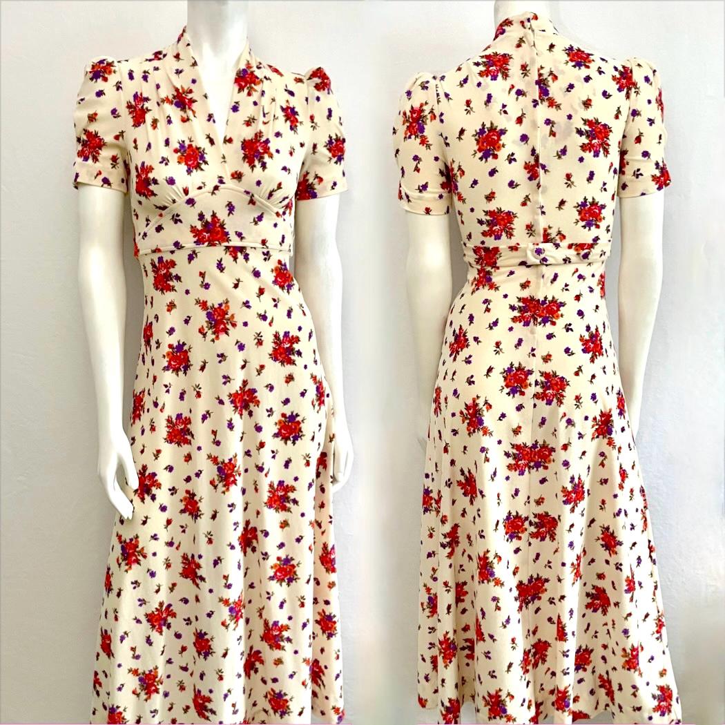 1970's Floral Dress vintage ヴィンテージ　ワンピース 1970's Floral Dress vintage ヴィンテージ ワンピース