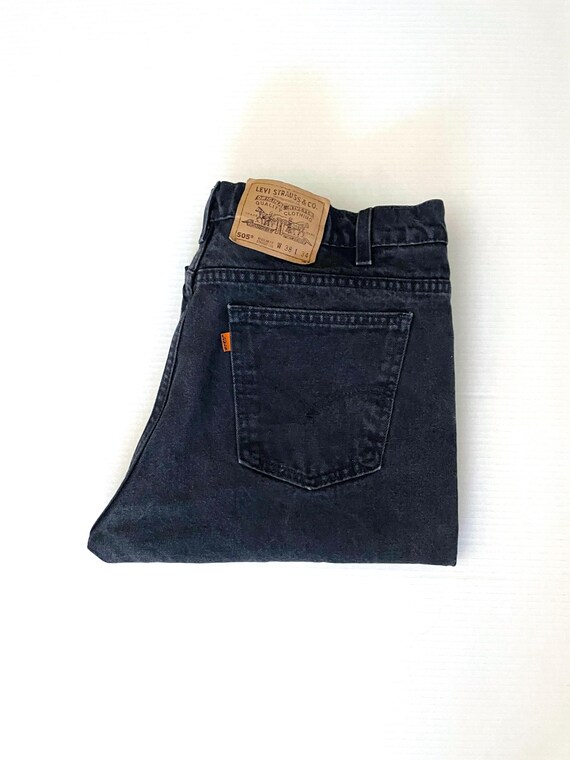 90's Levi's 505 Jeans USA, Straight Leg, Orange Tab, Long (W36) - Etsy
