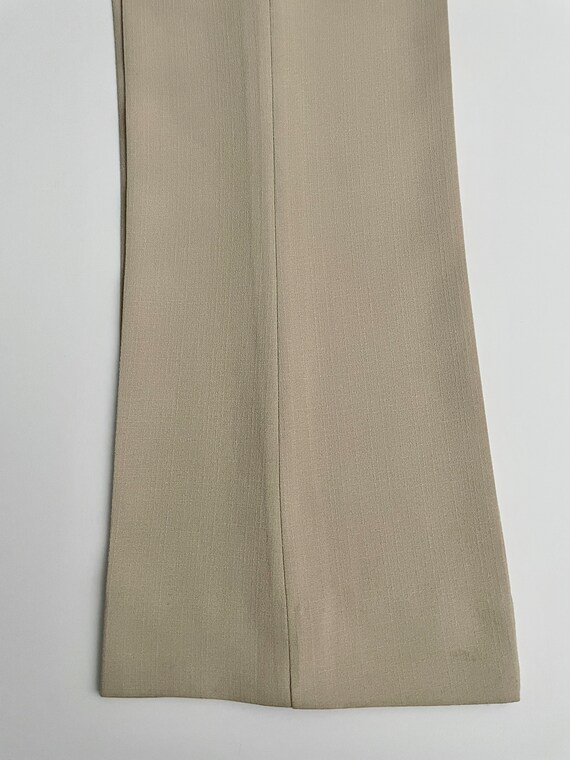 Vintage 70's Tan, Polyester, Bootcut, Pants, Long… - image 7