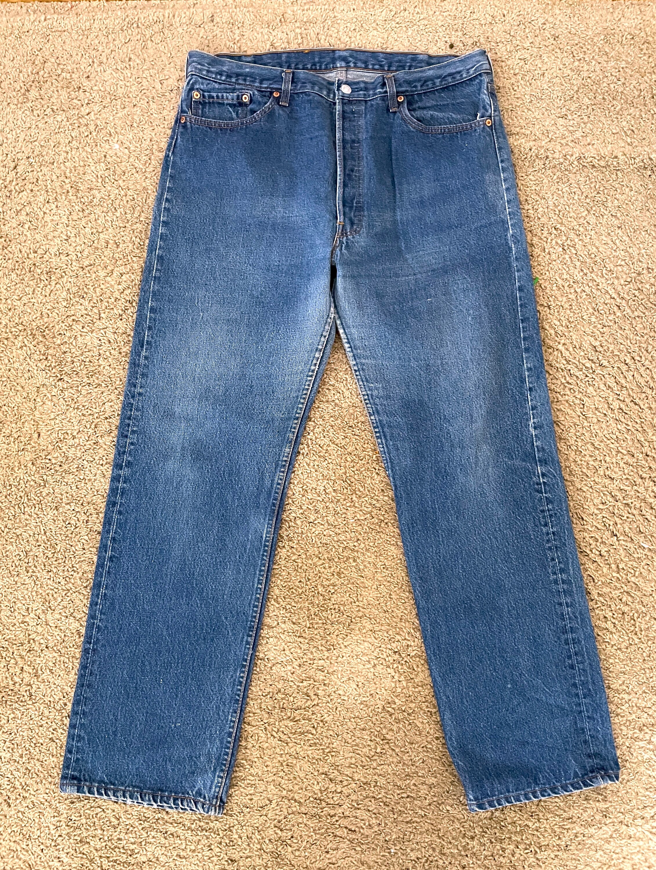 80's Levi's 501 Jeans, Button Fly, Red Tab, Denim (W38) - Etsy
