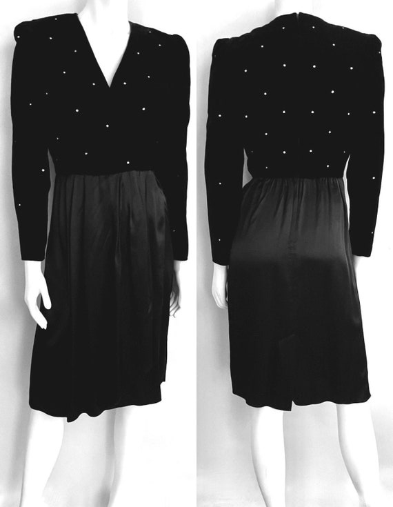 vintage＊Navy velours dress