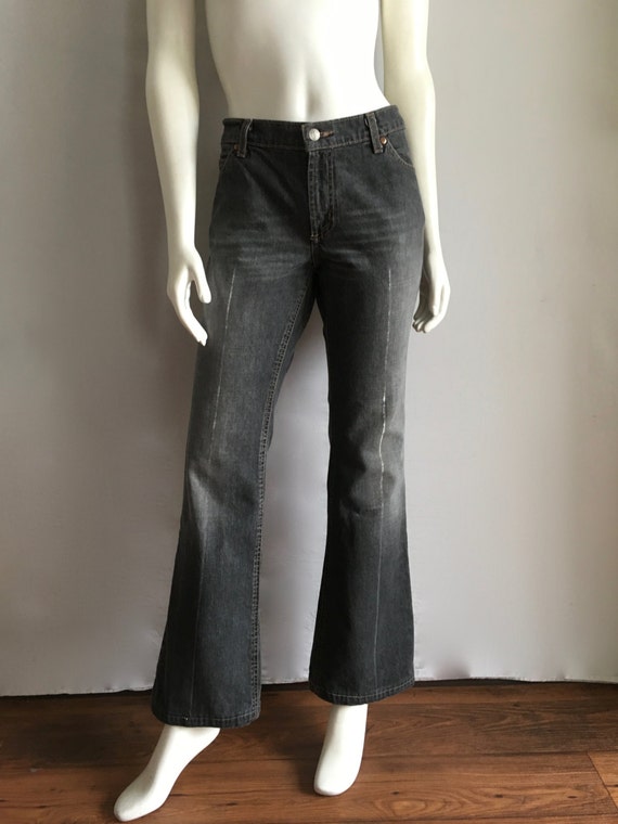 Vintage 90's Todd Oldham, Black Jeans, Bootcut De… - image 2