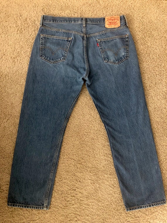 Vintage 90's Levi's 501XX, Blue Jeans, Short, Denim (W35