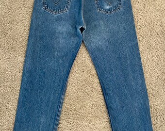 Y2K Levi's 501XX, Jeans, Blue, Red Tab, Long, Denim (W34) - Etsy